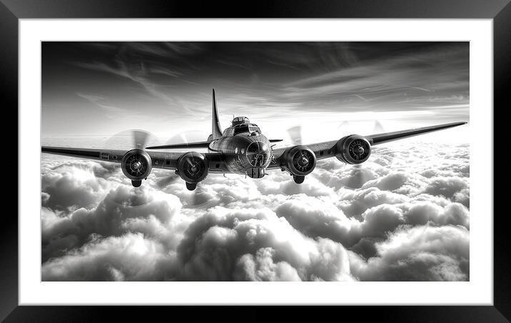 The Flying Fortress Framed Mounted Print by Airborne Images
