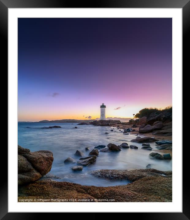 Punta Palau Lighthouse 2 Framed Mounted Print by DiFigiano Photography