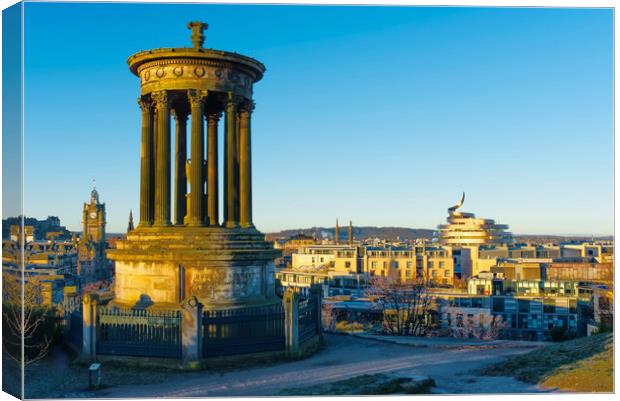 Calton Hill Edinburgh  Canvas Print by Alison Chambers