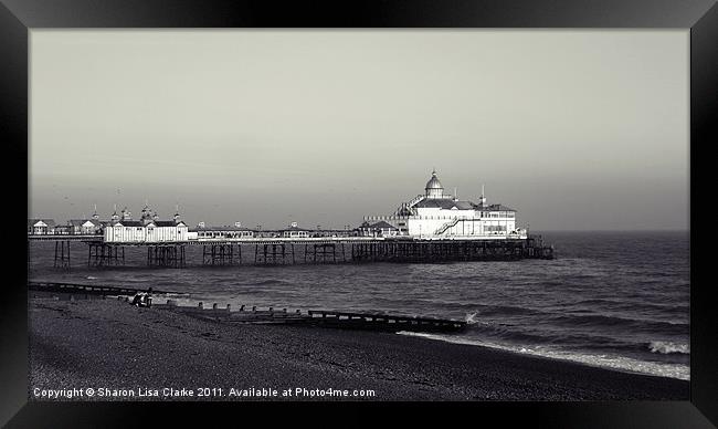Eastbourne Pier Framed Print by Sharon Lisa Clarke
