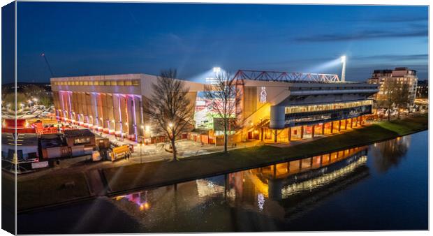 The City Ground Nottingham Canvas Print by Apollo Aerial Photography
