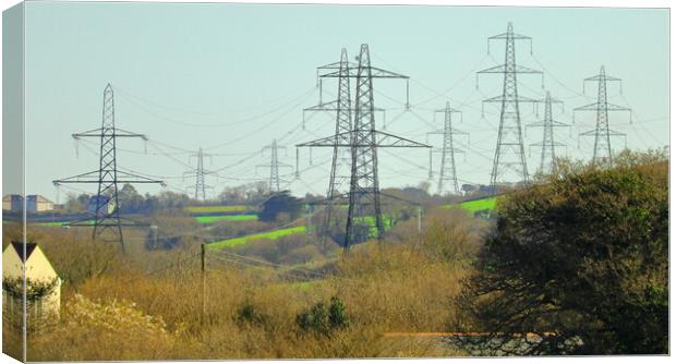 Advance of the Pylons Canvas Print by Bryan 4Pics