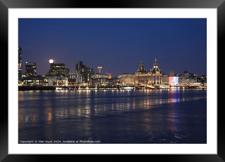 Liverpool waterfront  Framed Mounted Print by Alan Hunt