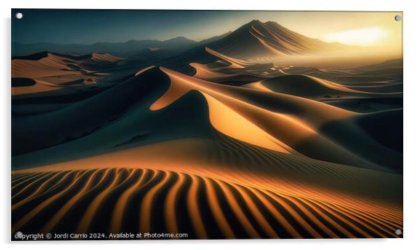 Desert Serenity - GIA2401-0154-REA. Acrylic by Jordi Carrio