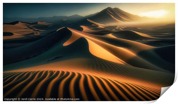 Desert Serenity - GIA2401-0154-REA. Print by Jordi Carrio