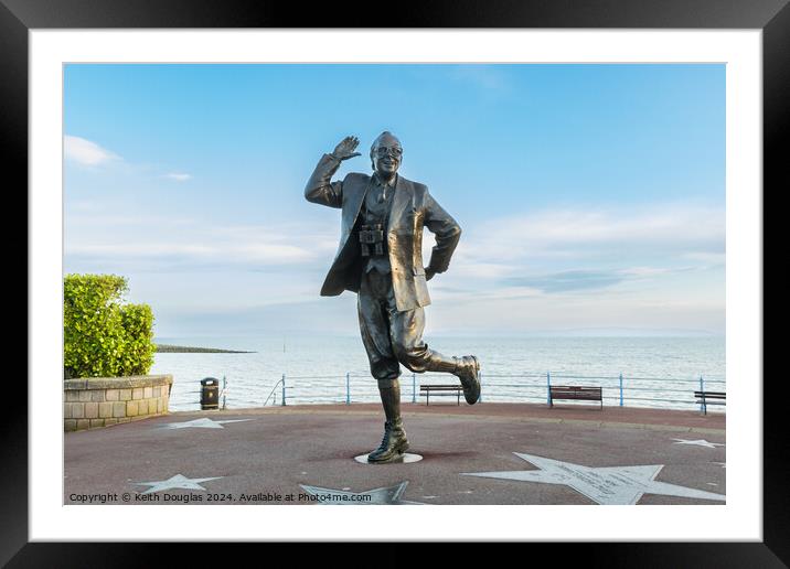 Bring me Sunshine: The Eric Morecambe Statue Framed Mounted Print by Keith Douglas
