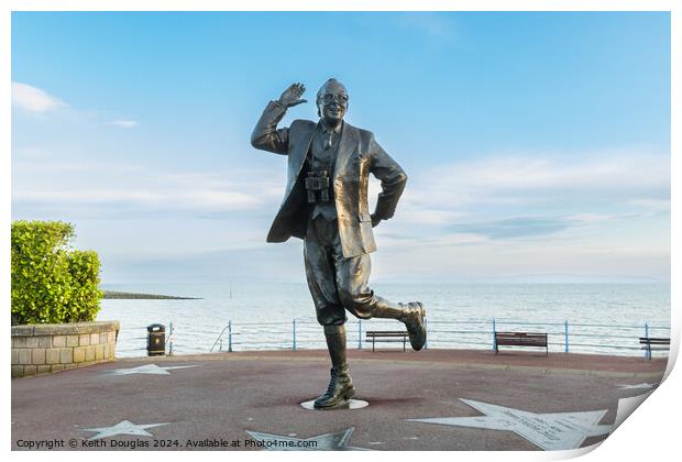 Bring me Sunshine: The Eric Morecambe Statue Print by Keith Douglas