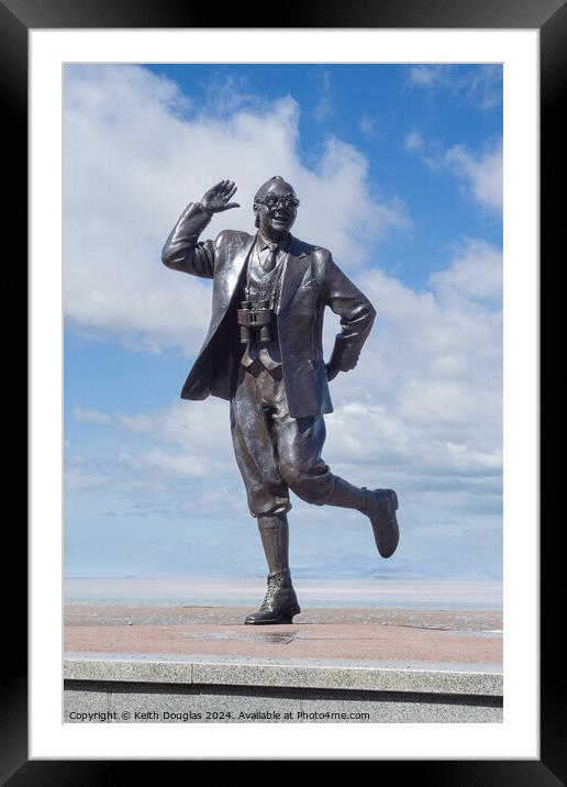The Eric Morecambe Statue .. in Morecambe Framed Mounted Print by Keith Douglas