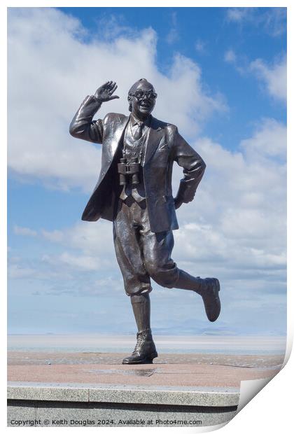 The Eric Morecambe Statue .. in Morecambe Print by Keith Douglas