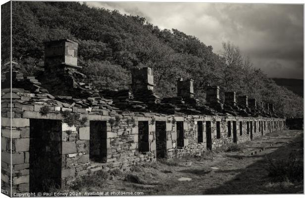 Anglesey Barracks at Dinorwig quarry, Wales, UK Canvas Print by Paul Edney