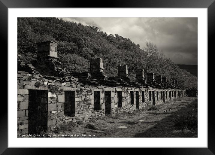 Anglesey Barracks at Dinorwig quarry, Wales, UK Framed Mounted Print by Paul Edney