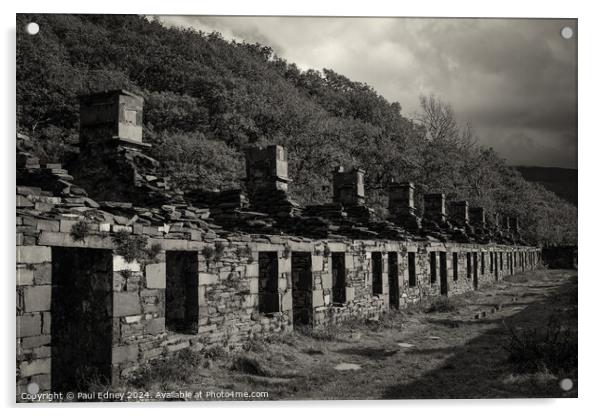 Anglesey Barracks at Dinorwig quarry, Wales, UK Acrylic by Paul Edney