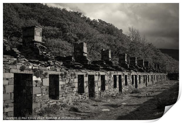 Anglesey Barracks at Dinorwig quarry, Wales, UK Print by Paul Edney