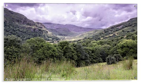 Snowdonia a majestic landscape Acrylic by jim Hamilton