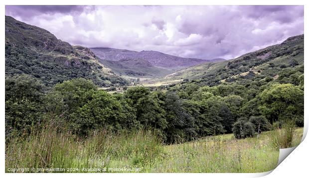 Snowdonia a majestic landscape Print by jim Hamilton