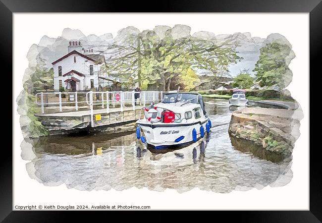 Lancaster Canal, Bridge 120 Framed Print by Keith Douglas
