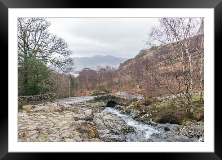 Ashness Bridge, Lake District Framed Mounted Print by Graham Custance