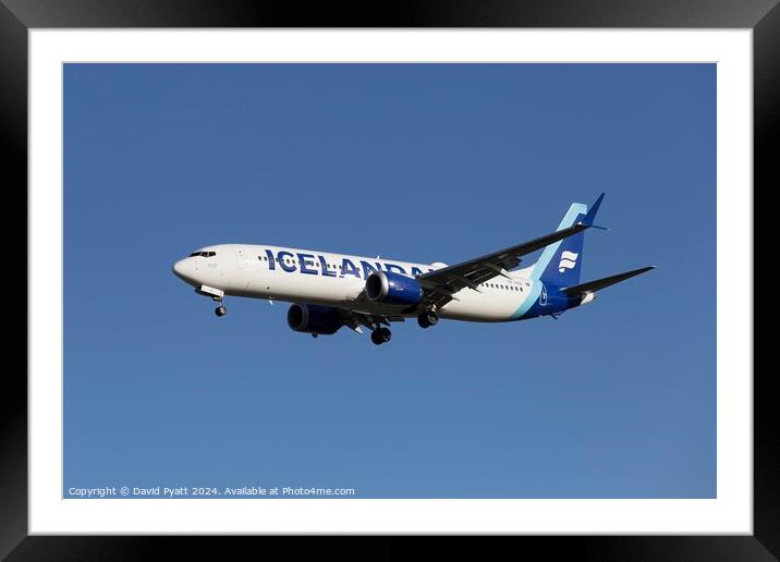 Icelandair Boeing 737-9 Max  Framed Mounted Print by David Pyatt