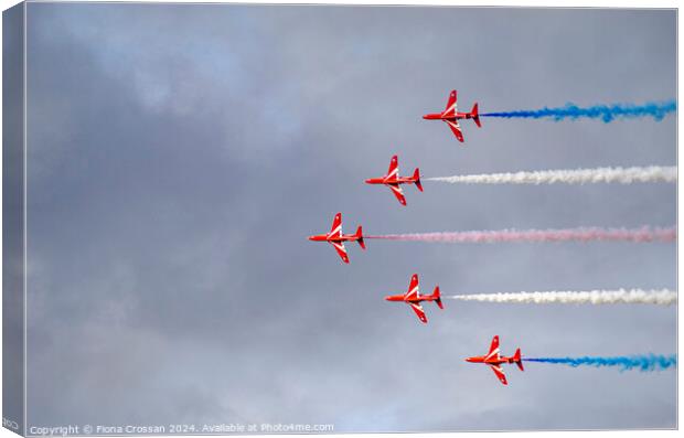 Red Arrows Canvas Print by Fiona Crossan