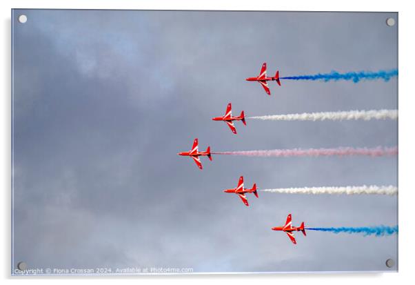 Red Arrows Acrylic by Fiona Crossan