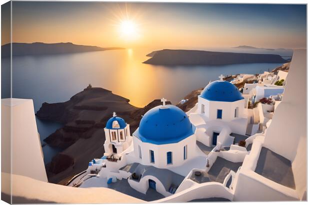 Santorini Canvas Print by Picture Wizard