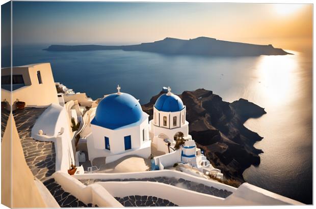 Santorini Canvas Print by Picture Wizard