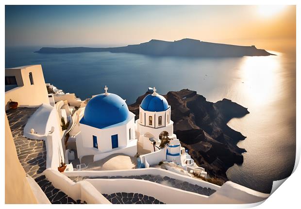 Santorini Print by Picture Wizard