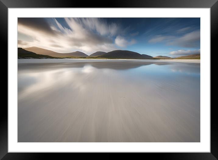 Luskentyre Beach Framed Mounted Print by Picture Wizard