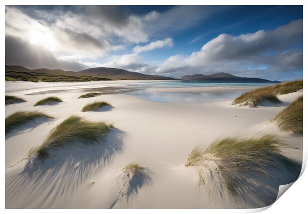 Luskentyre Beach Print by Picture Wizard