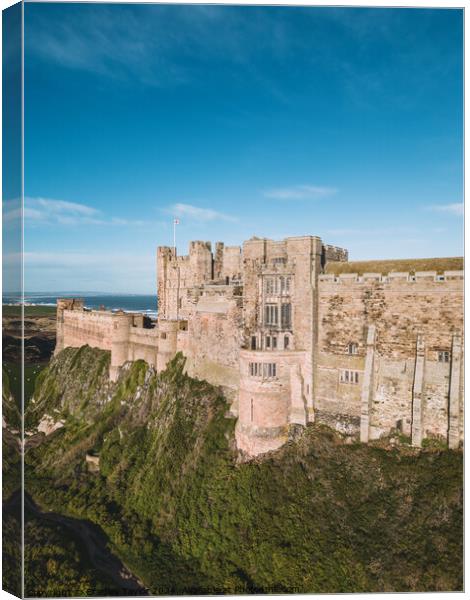 Portrait of Bamburgh Castle, Northumberland Canvas Print by Bradley Taylor