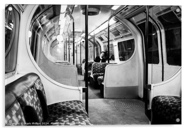 Bakerloo Line Acrylic by Mark Phillips