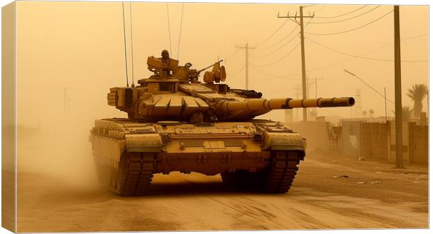 Challenger 2 Tank Canvas Print by Airborne Images