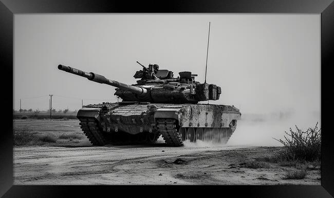 Challenger 2 Tank Framed Print by Airborne Images