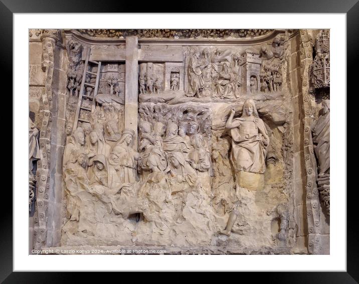 Resurrection - Burgos Framed Mounted Print by Laszlo Konya