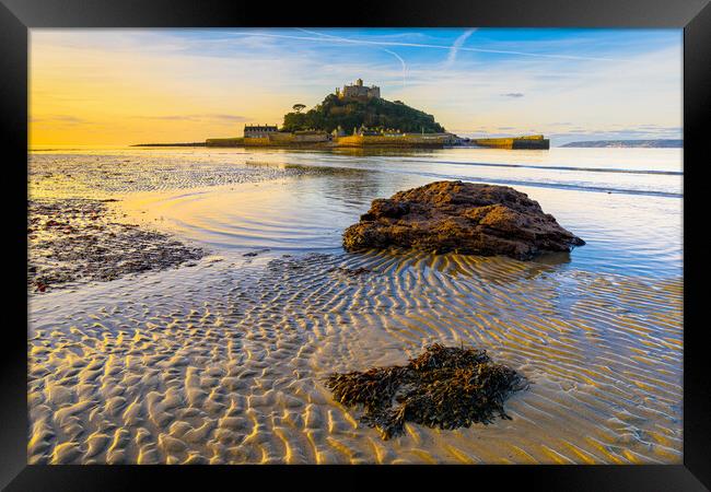 Saint Michael's Mount, Cornwall Framed Print by Michael Brookes