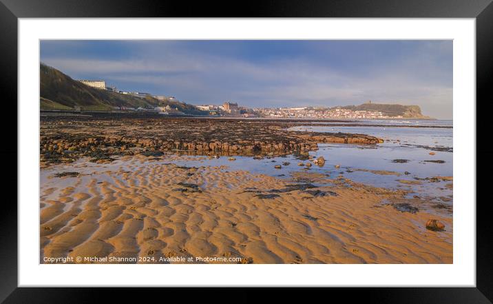 Scarborough South Bay Framed Mounted Print by Michael Shannon