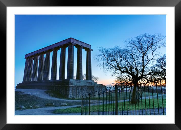 The National Monument of Scotland  Framed Mounted Print by Alison Chambers