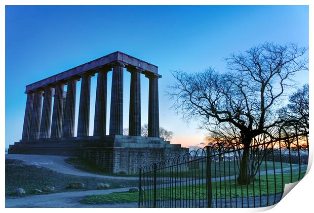 The National Monument of Scotland  Print by Alison Chambers
