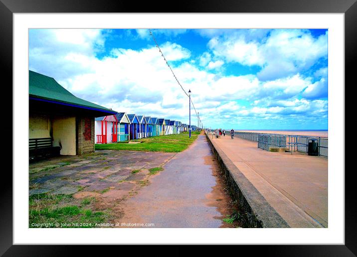 Promenade, Sutton on sea, Lincolnshire. Framed Mounted Print by john hill
