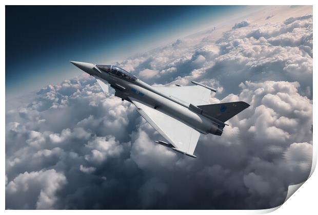 Eurofighter Typhoon The Eyes of the Army Print by J Biggadike
