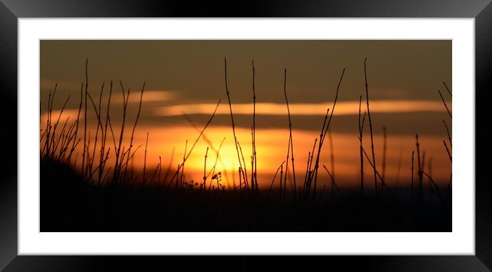Sun set over lincolnshire  Framed Mounted Print by Jon Fixter