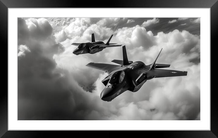 Lockheed Martin F35B Lightning II Framed Mounted Print by Airborne Images