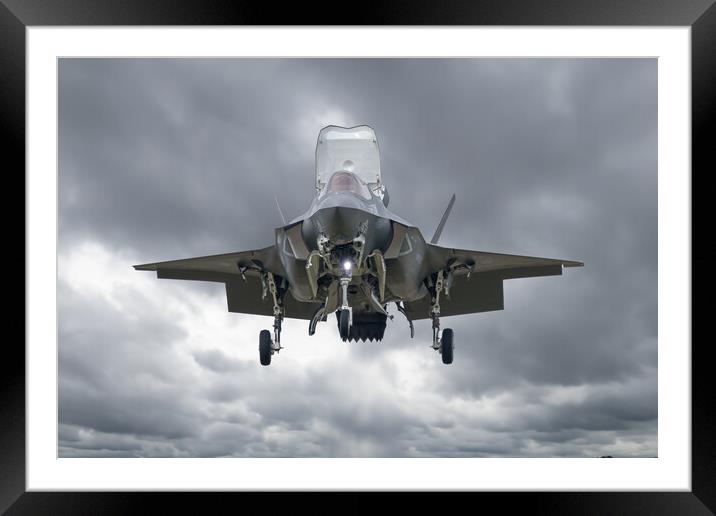 F-35B Lightning II ZM156 Framed Mounted Print by J Biggadike