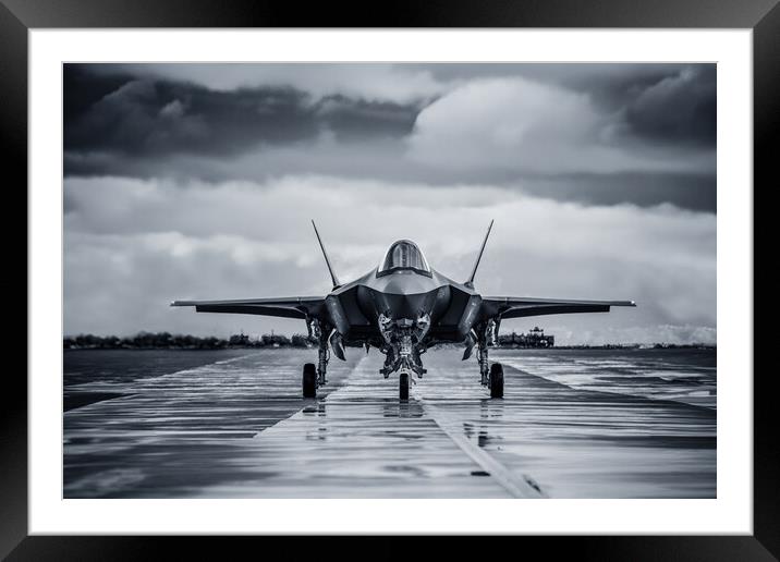 F-35A Lightning II Framed Mounted Print by J Biggadike