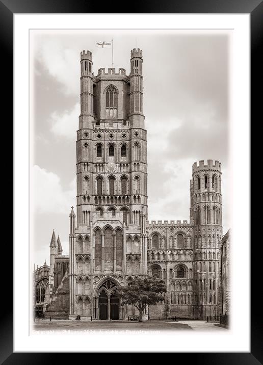Ely Cathedral, Cambridgeshire, England, UK Framed Mounted Print by Phil Lane