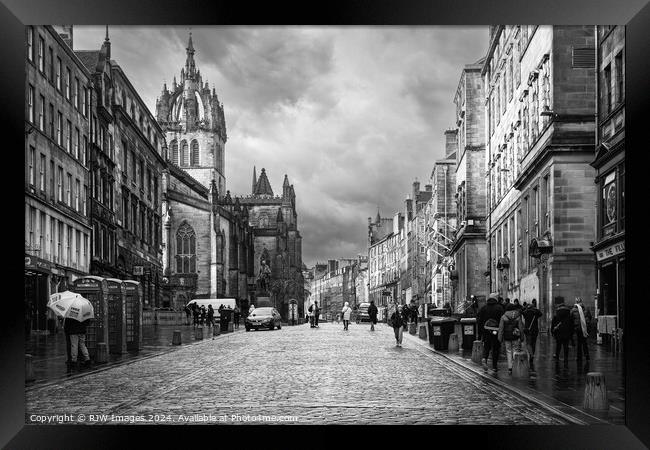 Edinburgh Royal Mile Framed Print by RJW Images