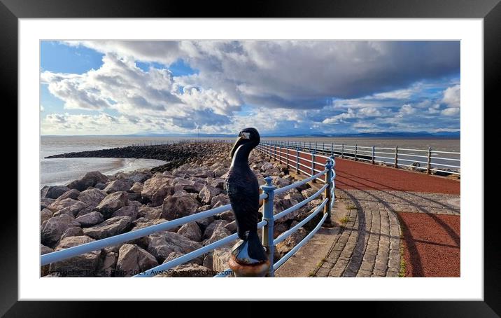 Morecambe Stone Jetty Framed Mounted Print by Michele Davis
