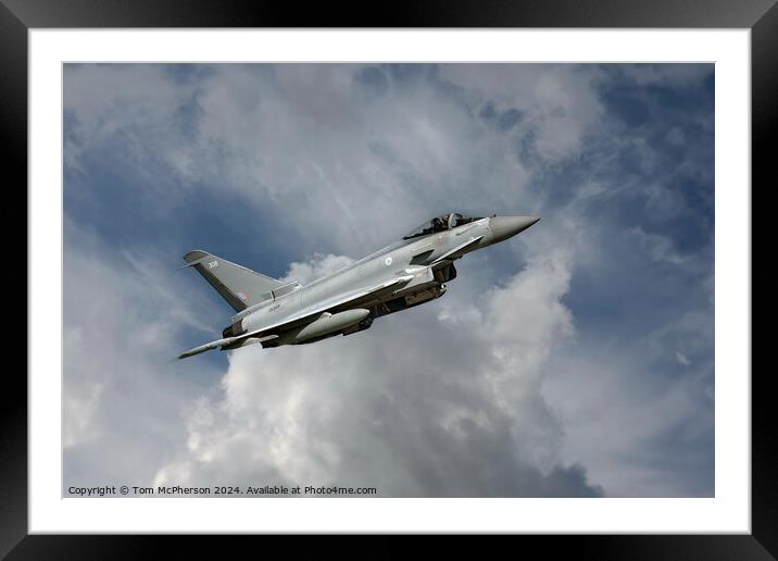 Eurofighter Typhoon Framed Mounted Print by Tom McPherson