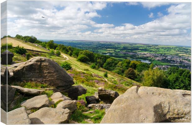 Otley Chevin Canvas Print by Alison Chambers