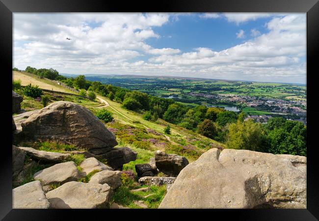 Otley Chevin Framed Print by Alison Chambers